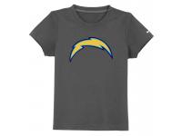 NFL Nike San Diego Chargers Sideline Legend Authentic Logo Youth T-Shirt Dark Grey