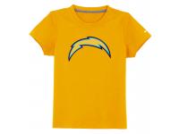 NFL Nike San Diego Chargers Sideline Legend Authentic Logo Youth T-Shirt Yellow