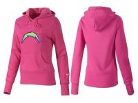 NFL Nike San Diego Chargers Women Authentic Logo Pink Pullover Hoodie