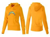 NFL Nike San Diego Chargers Women Authentic Logo Yellow Pullover Hoodie