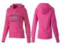 NFL Nike San Diego Chargers Women Heart & Soul Pink Pullover Hoodie