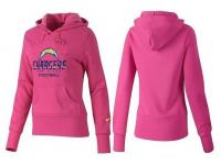 NFL Nike San Diego Chargers Women Team Logo & Authentic Football AFC Pink Pullover Hoodie