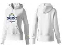 NFL Nike San Diego Chargers Women Team Logo & Authentic Football AFC White Pullover Hoodie