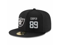 NFL Oakland Raiders #89 Amari Cooper Snapback Adjustable Player Hat - Black Silver