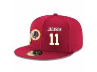 NFL Washington Redskins #11 DeSean Jackson Snapback Adjustable Player Hat - Red White