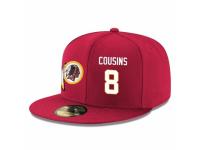 NFL Washington Redskins #8 Kirk Cousins Snapback Adjustable Player Hat - Red White