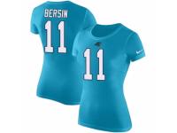 NFL Women Nike Carolina Panthers #11 Brenton Bersin Blue Rush Pride Name & Number T-Shirt