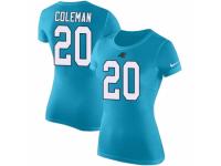 NFL Women Nike Carolina Panthers #20 Kurt Coleman Blue Rush Pride Name & Number T-Shirt