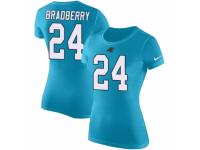 NFL Women Nike Carolina Panthers #24 James Bradberry Blue Rush Pride Name & Number T-Shirt