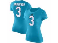 NFL Women Nike Carolina Panthers #3 Derek Anderson Blue Rush Pride Name & Number T-Shirt