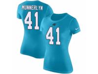 NFL Women Nike Carolina Panthers #41 Captain Munnerlyn Blue Rush Pride Name & Number T-Shirt