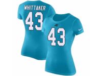 NFL Women Nike Carolina Panthers #43 Fozzy Whittaker Blue Rush Pride Name & Number T-Shirt