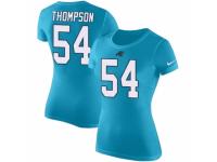 NFL Women Nike Carolina Panthers #54 Shaq Thompson Blue Rush Pride Name & Number T-Shirt