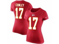 NFL Women Nike Kansas City Chiefs #17 Chris Conley Red Rush Pride Name & Number T-Shirt