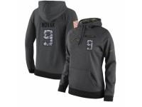 NFL Women Nike Los Angeles Chargers #9 Nick Novak Stitched Black Anthracite Salute to Service Player Performance Hoodie