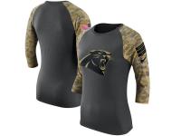 NFL Women's Carolina Panthers Camouflage T-Shirt