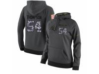 NFL Women's Nike Carolina Panthers #54 Shaq Thompson Stitched Black Anthracite Salute to Service Player Performance Hoodie