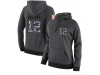 NFL Women's Nike Los Angeles Chargers #12 Mike Williams Stitched Black Anthracite Salute to Service Player Performance Hoodie