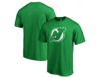 NHL Men's New Jersey Devils St. Patrick's Day Authentic Logo Green Limited T-Shirt