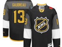 NHL Reebok Calgary Flames #13 Johnny Gaudreau Men 2016 All-Star Black Jerseys