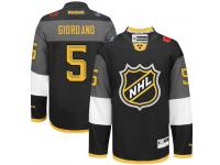 NHL Reebok Calgary Flames #5 Mark Giordano Men 2016 All-Star Black Jerseys