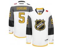 NHL Reebok Calgary Flames #5 Mark Giordano Men 2016 All-Star White Jerseys