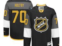 NHL Reebok Washington Capitals #70 Braden Holtby Men 2016 All-Star Black Jerseys