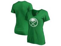 NHL Women's Buffalo Sabres St. Patrick's Day Authentic Logo Green Limited T-Shirt