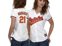 Nick Markakis Baltimore Orioles Majestic Women's Player Replica Jersey - White