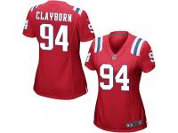 Nike Adrian Clayborn Game Red Alternate Women's Jersey - NFL New England Patriots #94