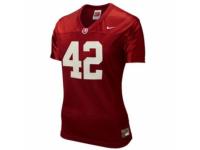 Nike Alabama Crimson Tide #42 Eddie Lacy Red Women Authentic NCAA Jersey