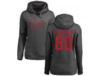 Nike Andre Johnson Ash One Color Women's - NFL Houston Texans #80 Pullover Hoodie