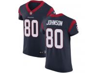 Nike Andre Johnson Elite Navy Blue Home Men's Jersey - NFL Houston Texans #80 Vapor Untouchable