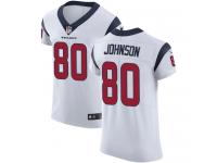 Nike Andre Johnson Elite White Road Men's Jersey - NFL Houston Texans #80 Vapor Untouchable