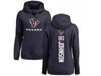 Nike Andre Johnson Navy Blue Backer Women's - NFL Houston Texans #80 Pullover Hoodie