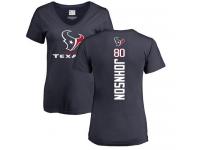 Nike Andre Johnson Navy Blue Backer Women's - NFL Houston Texans #80 T-Shirt