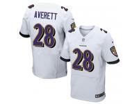 Nike Anthony Averett Elite White Road Men's Jersey - NFL Baltimore Ravens #28