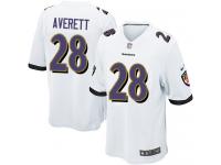 Nike Anthony Averett Game White Road Men's Jersey - NFL Baltimore Ravens #28