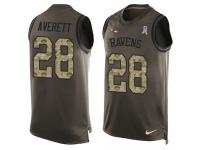 Nike Anthony Averett Green Men's Jersey - NFL Baltimore Ravens #28 Salute to Service Tank Top