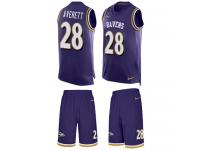 Nike Anthony Averett Purple Men's Jersey - NFL Baltimore Ravens #28 Tank Top Suit