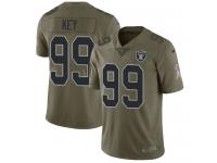 Nike Arden Key Limited Olive Men's Jersey - NFL Oakland Raiders #99 2017 Salute to Service