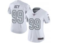 Nike Arden Key Limited White Women's Jersey - NFL Oakland Raiders #99 Rush Vapor Untouchable