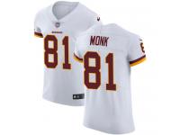 Nike Art Monk Elite White Road Men's Jersey - NFL Washington Redskins #81 Vapor Untouchable