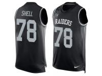 Nike Art Shell Black Men's Jersey - NFL Oakland Raiders #78 Player Name & Number Tank Top