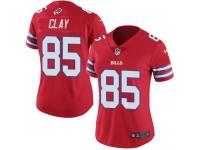 Nike Bills #85 Charles Clay Red Women Stitched NFL Limited Rush Jersey