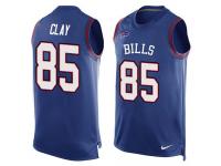 Nike Bills #85 Charles Clay Royal Blue Team Color Men Stitched NFL Tank Top