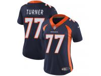 Nike Billy Turner Limited Navy Blue Alternate Women's Jersey - NFL Denver Broncos #77 Vapor Untouchable