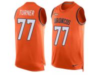 Nike Billy Turner Orange Men's Jersey - NFL Denver Broncos #77 Player Name & Number Tank Top