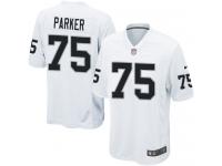 Nike Brandon Parker Game White Road Youth Jersey - NFL Oakland Raiders #75