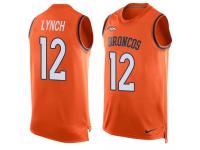 Nike Broncos #12 Paxton Lynch Orange Team Color Men Stitched NFL Tank Top